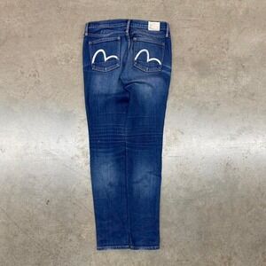Evisu blue‎ straight leg jeans